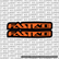 Fastace Fork Tube Decal (Without Fastace Icon)